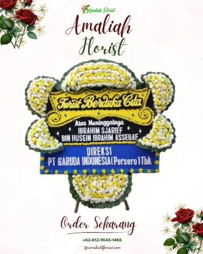 Papan Bunga Duka di Ancol Pasir